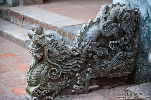 Stone sculpture at Hanoi´s Temple of Literature