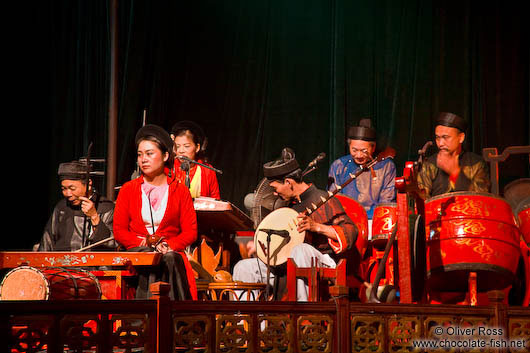 Musicians at Hanoi´s Water Puppet Theatre 