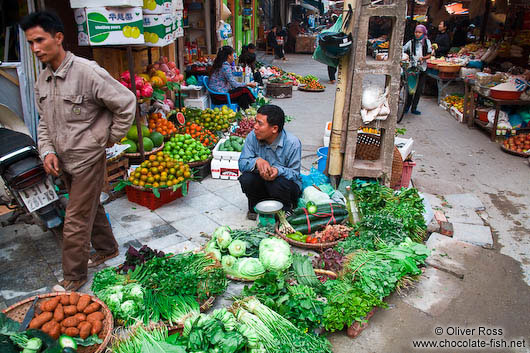 Hanoi food market 