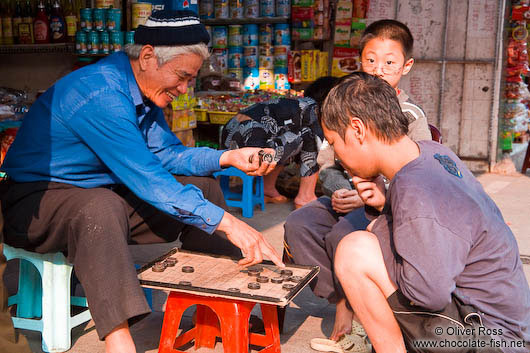 Playing chinese chess in Hanoi