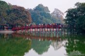 Travel photography:Huc Bridge in Hanoi, Vietnam