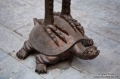 Travel photography:Angry looking turtoise at Ninh Binh´s island temple , Vietnam