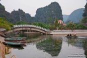 Travel photography:Tourist boats at Tam Coc, Vietnam