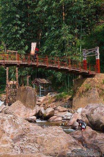 Sapa bridge near Cat Cat village 