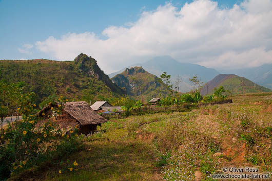 Huts near Sapa