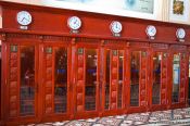 Travel photography:Phone booths inside the Diamond Superbowl in Hoh Chi Minh City, Vietnam