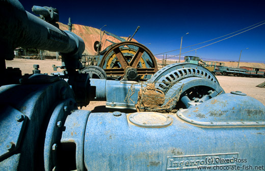 Cemetery for mining machinery in Chuquicamata