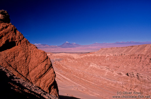 View over the Valle de la Muerte (Valley of Death) near San Pedro de Atacama