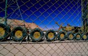 Travel photography:Cemetery for mining machinery in Chuquicamata, Chile