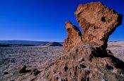 Travel photography:Bizarre structures gave the name to the Valle de la Luna (Valley of the moon) near San Pedro de Atacama, Chile